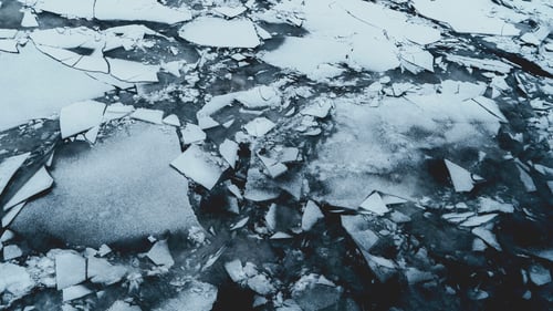 Blog Post Thumbnail: broken ice on a body of water