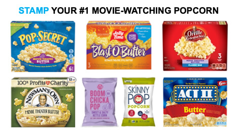 stamp your #1 movie-watching popcorn