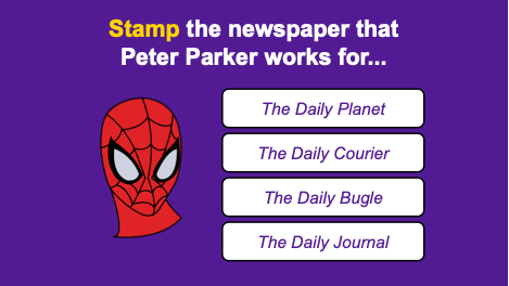 stamp the newspaper that peter parker works for