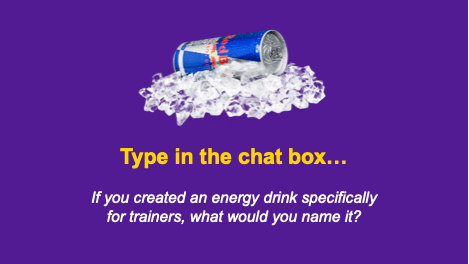 type in the chat box