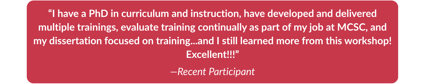 Bob Pike Group Train the Trainer Expert Main Page Testimonial 2-1