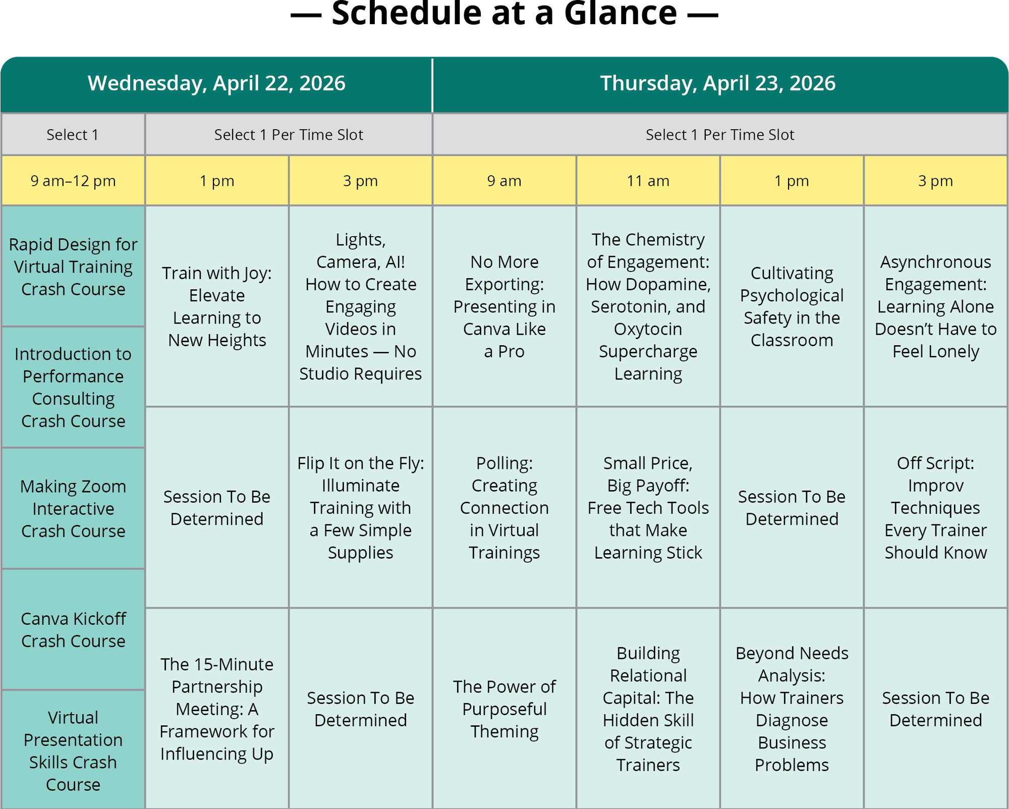 Spring Fling Schedule Box 2026 C