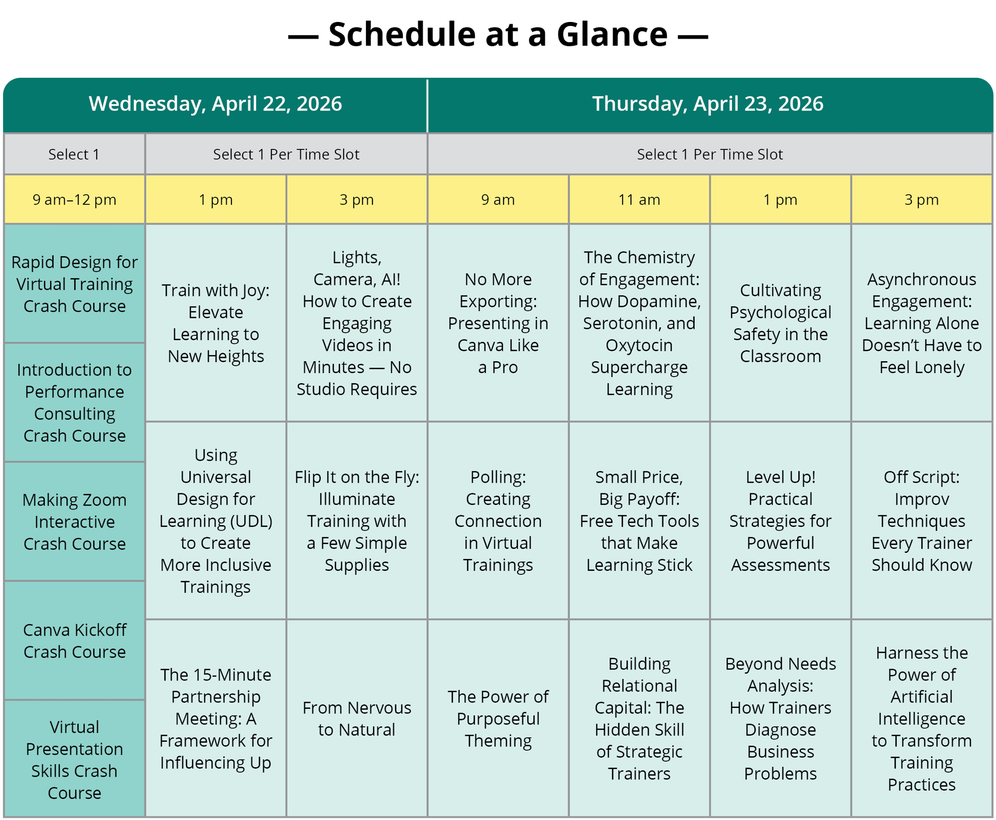 Spring Fling Schedule Box Dec 2025