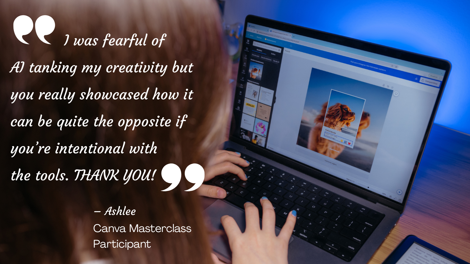 Canva Masterclass AI for Trainers Testimonial