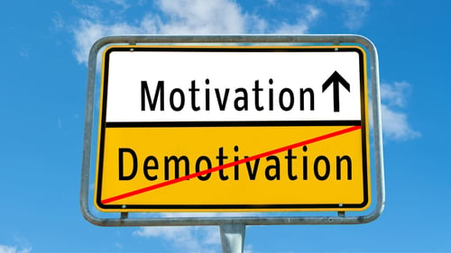 Blog Post Thumbnail: motivation demotivation
