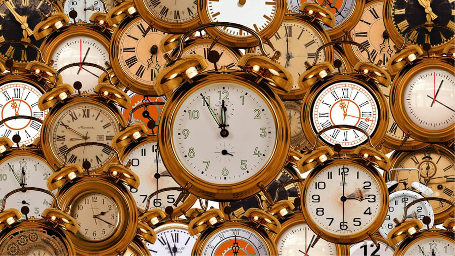 Blog Post Hero: dozens of clocks